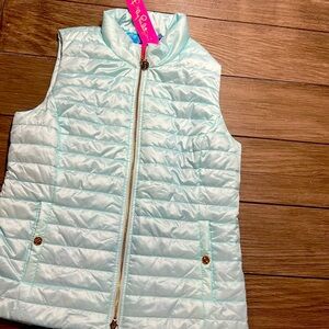 Lilly Pulitzer sleeveless winter shell jacket/puffer vest